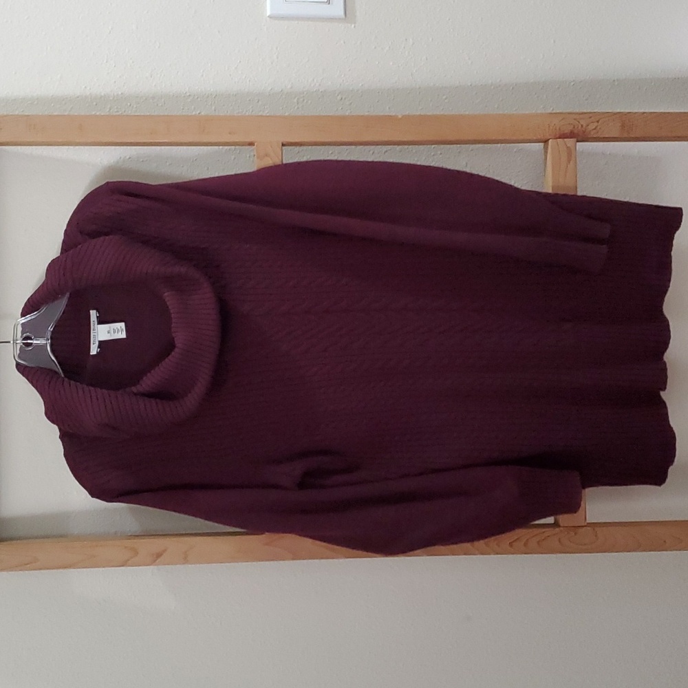 WHBM Cowl Neck Sweater Dress